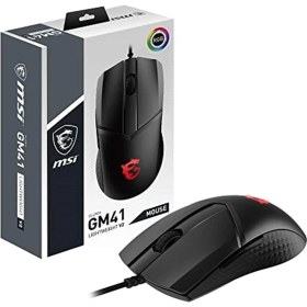 Resim Msi Clutch GM41 Lightweight V2 Oyun Faresi (Kablolu PMW-3389 Sensör 400 - 16000 Dpı 6 Tuşlu Siy 