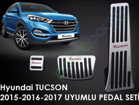 Resim Hyundai Tucson 2015-2017 Arası Otomatik Pedal Set Orjinal Style 3 Parça Geçmeli 