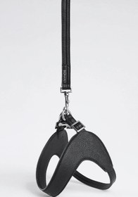 Resim Dual Harness Black - Deri Göğüs Tasması - L 