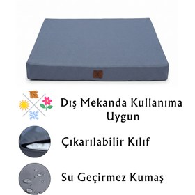 Resim Larissa, Su Geçirmez, Dış Mekana Uygun, Çıkarılabilir Kılıflı, Yıkanabilir, Kedi-Köpek Yatağı - M 