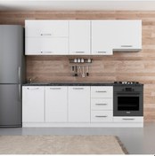 Resim Minar 240 Cm Mutfak Dolabı Beyaz 240-B6 Beyaz 
