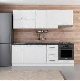 Resim Minar 240 Cm Mutfak Dolabı Beyaz 240-B6 Beyaz 