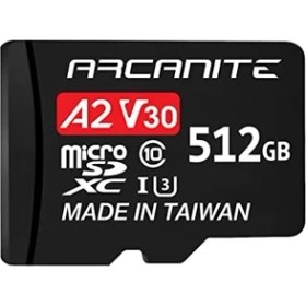 Resim Arcanite Arcanıte 512 GB Microsdxc Hafıza Kartı Adaptörlü - A2, Uhs-I U3, V30, 4k, C10, Mikro Sd - AKV30A2512 