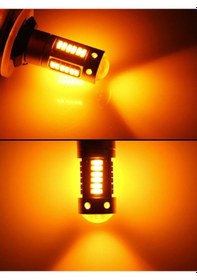 Resim Zembil Pw24W Led 30 Ledli Drl Gündüz Farı Ledi Amber Turuncu 