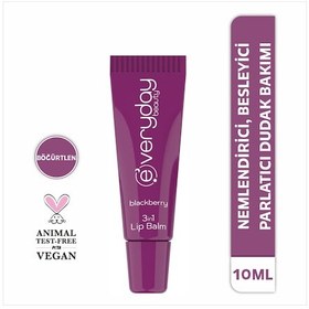 Resim Everyday Beauty Böğürtlen Özlü 3 Etkili Lip Balm 10 ML 