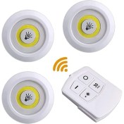 Resim MR Shopping Mr Uzaktan Kumandalı Pilli Üçlü Spot LED Lamba Güçlü beyaz ışık 