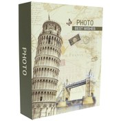 Resim Rabsev Fotoğraf Albümü 10x15cm 200 Fotoğraf Kapasiteli Pisa Kulesi Desenli Anı Albümü 