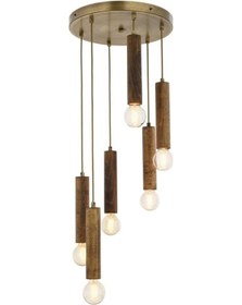 Resim Mylights Altılı Eskitme Sarkıt Silinidir 30 Cm 