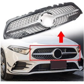 Resim Mercedes W177 2019-2022 A180-a200-a220 Daimond Ön Panjur 