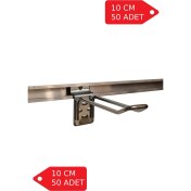 Resim 10CM 50 Adet Kanallı Pano Çift Telli U Tipi Kanca 28MM 