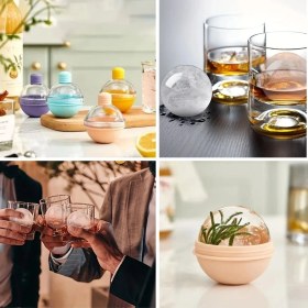 Resim Hunili Altı Silikon Kolay Çıkabilen Büyük Boy Küre Buzluk (5224) 