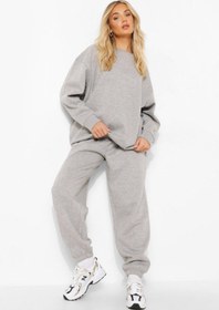 Resim LAND MODA Kadın Oversize Sweatshirt Eşofman Alt Üst Takımı 