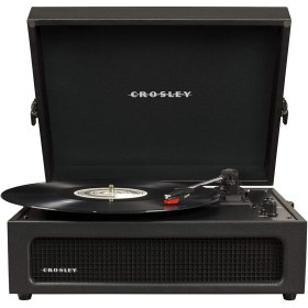 Resim Crosley Voyager Bluetooth Alıcılı ve Taşınabilir Siyah Vintage Plak Çalar Pikap 