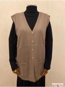 Resim Nacar Büyük Beden 100-130kg Anne Merserize Yelek/vizon 