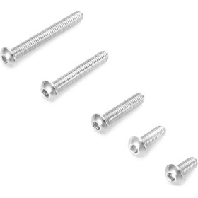 Resim Tenfowee 304 Paslanmaz Çelik M2.5 5 Farklı Boy 210 Adet Disk Başlı İç İçgenli Vida Ve Somun Seti - Şeffaf Kutuda Düzenlenmiş, Dayanıklı Ve Kararlı Montaj 