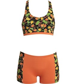 Resim Ruko Maio 24158-3 Kız Çocuk Desenli Freeset Şortlu Bikini 001 