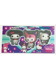 Resim Hello Kitty, Kuromi, My Melody 3 Lü Figür Seti Kuromi 