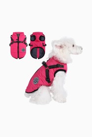 Resim Savlot Kışlık Su Geçirmez Köpek Montu - Mercan Kırmızı / 5XL 