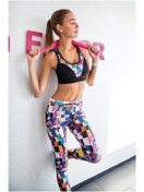 Resim Yeni İnci Desenli Sporcu Tayt Alt Üst Takım 