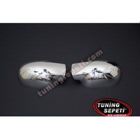 Resim Dacia Logan 2005 - 2008 Ayna Kapağı Abs Krom 