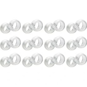 Resim Şeffaf Plastik Kapı Kolu Stoperi Kapı Kolu Tamponu 12 Adet 