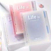 Resim Vintage Esintili A5 Spiral Defter Şeffaf Kapak ve Gradyan Sayfalarla - Ofis, Konferanslar & Kişisel Kullanım İçin Mükemmel 