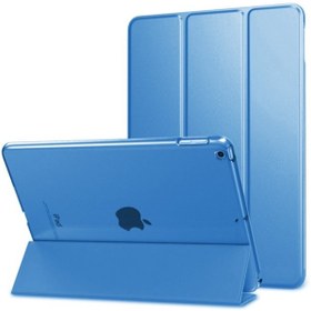 Resim Fuchsia Apple iPad Mini 1.2.3. Nesil Uyumlu Fuchsia Smart Cover Standlı Katlanabilir Akıllı 1-1 Tablet Kılıfı - Mavi 