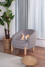 Resim Kilim Mobilya Bohera Bohem Berjer Gri 