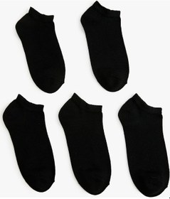 Resim Koton Basic 5'li Patik Çorap Seti Siyah 4sak80021aa 4SAK80021AA999 Siyah 