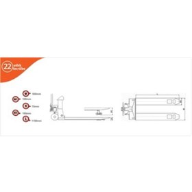 Resim TEM Terazili Transpalet Baskül 2 Ton 