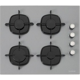 Resim Silverline 3481 Davlumbaz - CS5335S01 Ocak- Esty AEF6601S04 Firin Karma Ankastre Gri Cam Set 