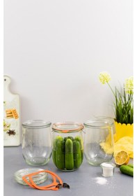 Resim Weck 1062 Ml Lale Kavanoz Set 3 Adet 745 