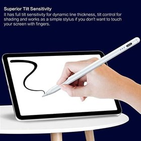 Resim iPad Air 5. Nesil Stylus Pen A2588 /A2589 /A2591 Avuç içi ve Eğim Özellikli 