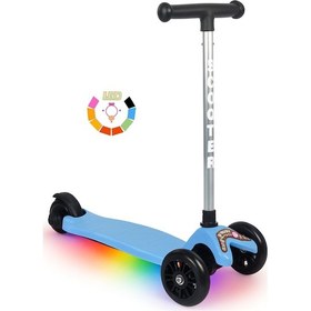 Resim Tois LED Işıklı Lumi Scooter – Direksiyondan Yön Verilebilen, Yükseklik Ayarlı 3 Tekerlekli Çocuk Scooter Çok Renkli 