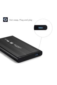 Resim 2.5 Hdd Kutusu Usb 3.0 Hardisk Kutusu Metal Gövde Harici Kutu Ssd Kutusu Desteği Windows Mac Için 