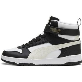 Resim Puma 385839 26 Rebound Game High White/puma Black/vapor Gray Erkek Sneaker Siyah 