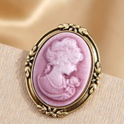 Resim Vintage Mahkeme Tarzı Güzellik Kafası Cameo Pin Broş Zarif Broş Takı Hediye 1 adet 