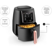 Resim Karaca 3 ü 1 Arada, Ev Yemeği, Közleme, Fırın, Izgara SULU YEMEK Fonksiyonlu Premium Airfryer 