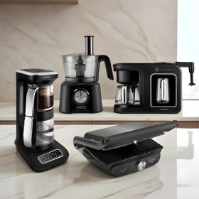 Resim Karaca Gurme Luxury 3.0 Elektrikli Evlilik Paketi Black Chrome 