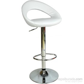 Resim Bürocci Larissa Bar Taburesi-Beyaz-9501Q0109 