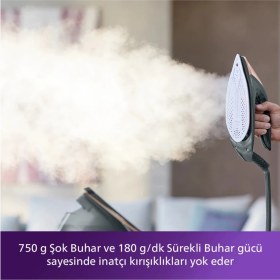 Resim Philips Yapay Zeka ve Dünyanın Tek Kameralı 3100 Watt Perfectcare W Buhar Kazanlı Ütü + Xiaomi Akıllı Baskül Hediye 