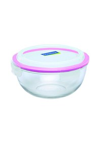 Resim Glasslock Yuvarlak Cam Saklama Kabı 1000 Ml Çok Renkli 