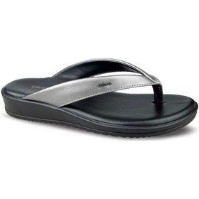 Resim Ceyo 9984-9 Memory Foam Comfort Taban Parmak Arası Kadın Terlik Platin 36-40 Platin 