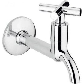 Resim 4lü Artı Aç Kapa 4 Kollu Krom Çevirveli Musluk Duvardan Tek Girişli 