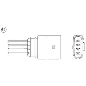 Resim NGK 0399 (OZA659-EE25) Oksijen Sensoru (Oza659-Ee16) Polo Classic (1670Mm) OZA659EE25 (WM129482) 