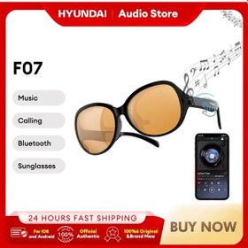 Resim F07 Akıllı Güneş Gözlüğü Gözlük Bluetooth Çağrı Açık Spor Kulaklıklar Hıfı Ma Black 