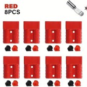 Resim Dashanshop Agashe 8 Parça Kırmızı 50a Hızlı Bağlantı Seti Winç Treyler Elektrik Ekipmanları 