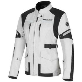 Resim Ebakbak Motosiklet Kadın Montu 4 Mevsim Uzun Oxford 600-d Dayanıklı Kumaş Women Mont Grey 