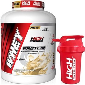 Resim Whey Protein 2280 Gr Beyaz Çikolata Aromalı Protein Tozu 24 Gram Protein 76 Servis Shaker Hediye 