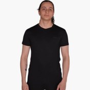 Resim Lotto Erkek Siyah Pamuklu T-Shirt – Soft Tee Pl – R8225 